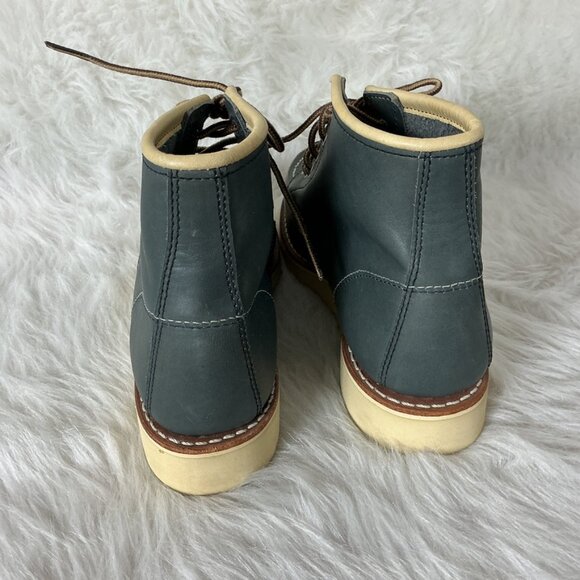 Red Wing Heritage Classic Moc Short Boot in Indigo Legacy Leather 7.5B - Picture 3 of 10